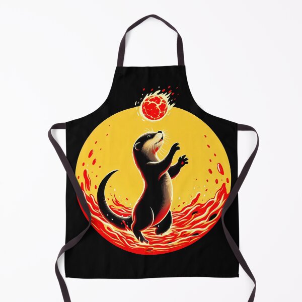 Item preview, Baby Otter Playing with Fireball, Ai Generated Art designed and sold by ACC .