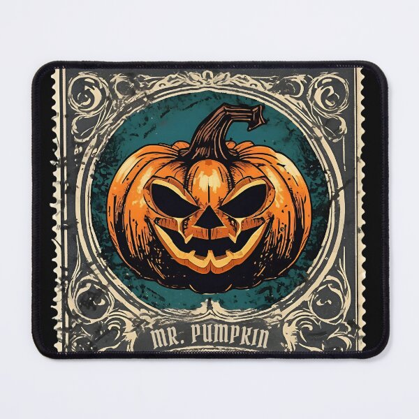 Item preview, Mr. Pumpkin Halloween Spooky Stamp designed and sold by Vintagestamps.