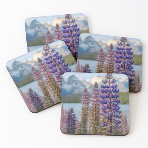 Item preview, Lupines with Chilean Mountains in the Background designed and sold by PhotoArt by Joan Carroll.