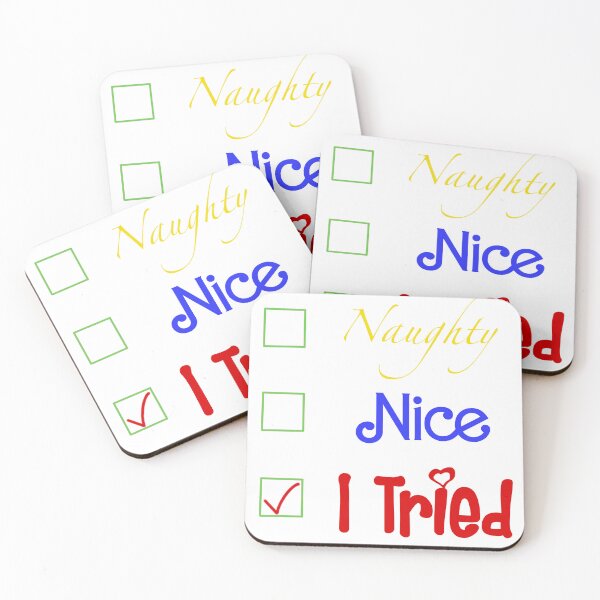 Item preview, Naughty, nice, I tried designed and sold by SwampHagsOG.
