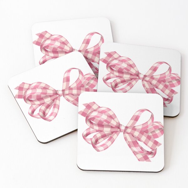 Item preview, Coquette gingham pink bow  designed and sold by Pixiedrop.