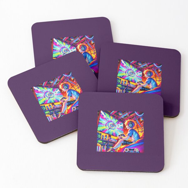 Item preview, Intense Gaming Moment with Neon Lights and Immersive Screen Graphics designed and sold by ANIARTONLINE.