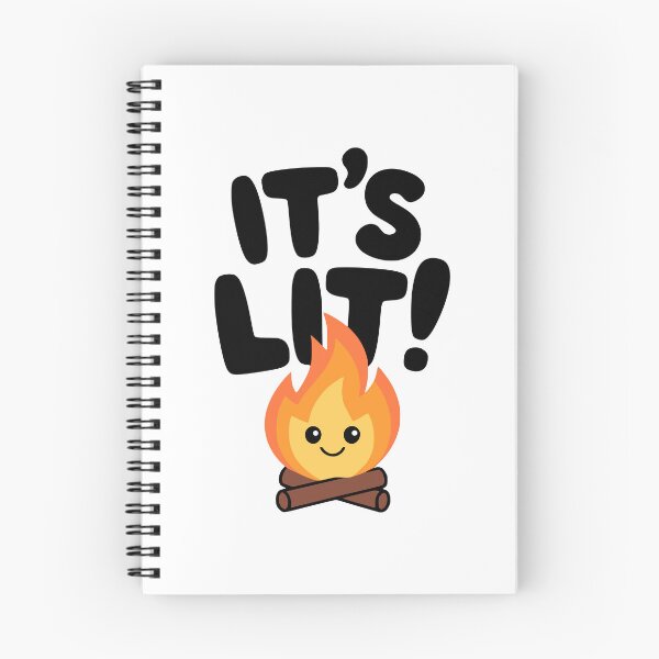 Item preview, It's Lit! Funny Cute Campfire Pun designed and sold by PMCreative.