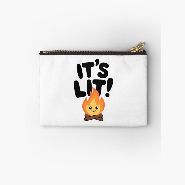 Item preview, It's Lit! Funny Cute Campfire Pun designed and sold by PMCreative.