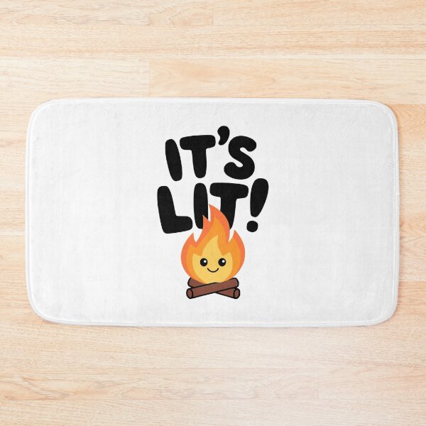 Item preview, It's Lit! Funny Cute Campfire Pun designed and sold by PMCreative.