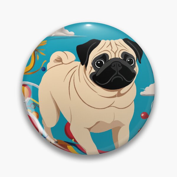 Item preview, Pug Dog Salvador Dali style designed and sold by YoshiArtDesign.