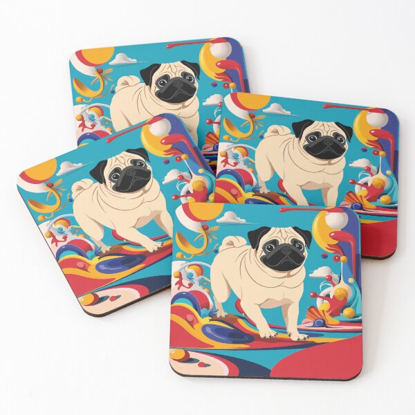 Item preview, Pug Dog Salvador Dali style designed and sold by YoshiArtDesign.
