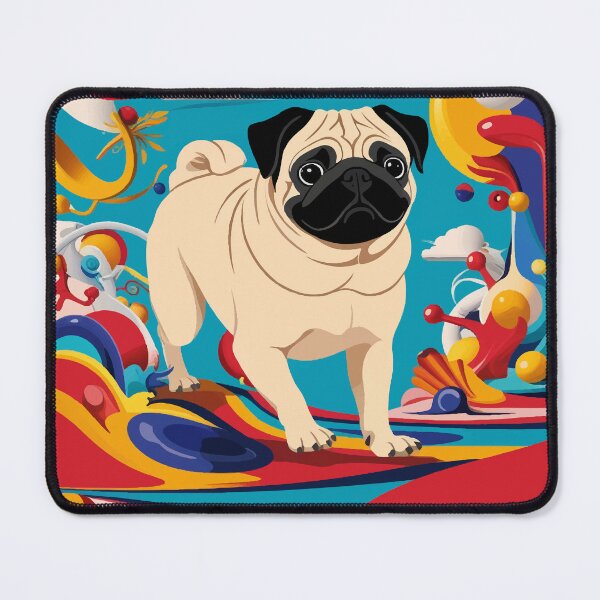 Item preview, Pug Dog Salvador Dali style designed and sold by YoshiArtDesign.