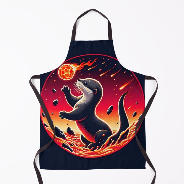Item preview, Baby Otter Playing with Fireball, Ai Generated Art designed and sold by ACC .