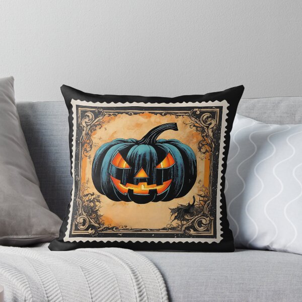Item preview, Mr. Pumpkin II Halloween Spooky Stamp designed and sold by Vintagestamps.