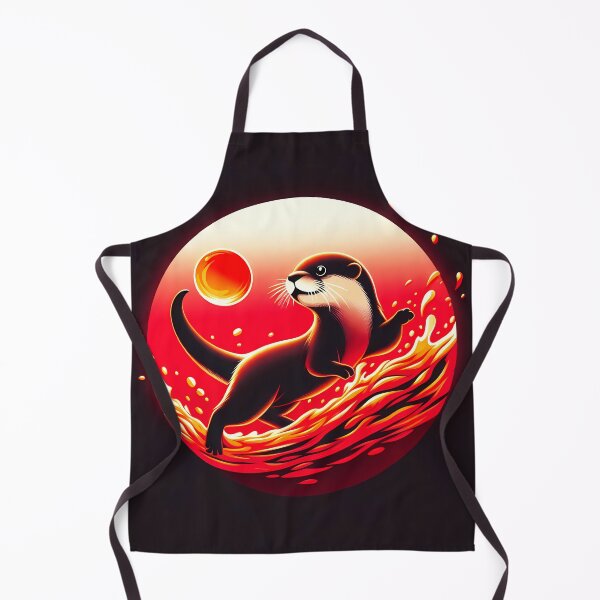 Item preview, Baby Otter Playing with Fireball, Ai Generated Art designed and sold by ACC .
