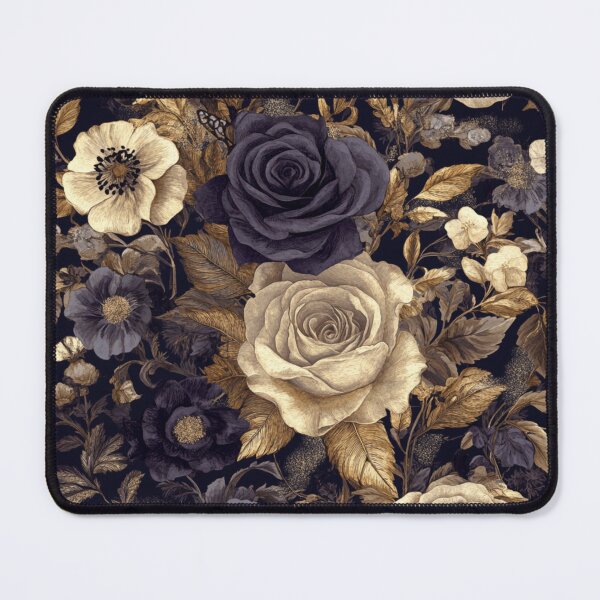 Item preview, Vintage Golden Purple Perfection Midnight Flowers designed and sold by GrinGalore.