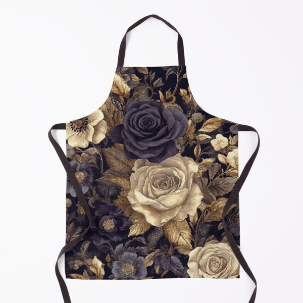 Item preview, Vintage Golden Purple Perfection Midnight Flowers designed and sold by GrinGalore.
