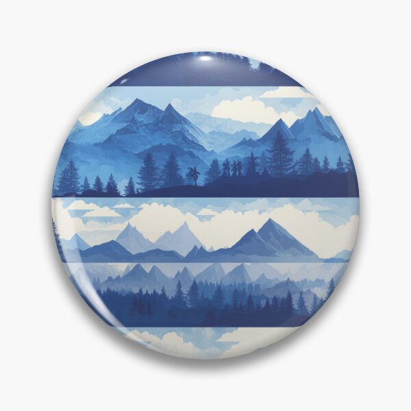 Item preview, Blue Mountains Pattern designed and sold by NicolasGlowArt.