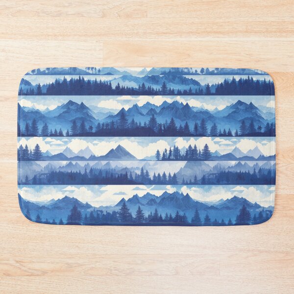 Item preview, Blue Mountains Pattern designed and sold by NicolasGlowArt.