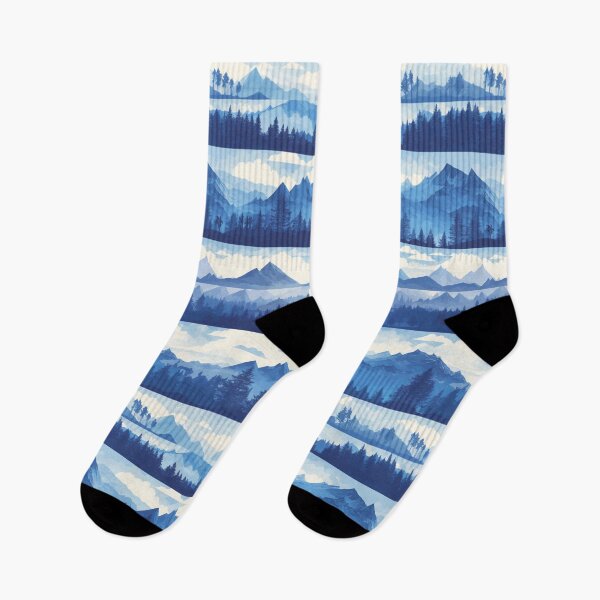 Item preview, Blue Mountains Pattern designed and sold by NicolasGlowArt.