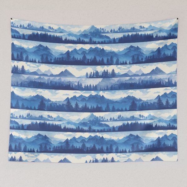 Item preview, Blue Mountains Pattern designed and sold by NicolasGlowArt.