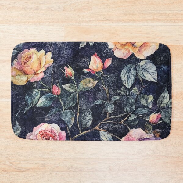 Item preview, Watercolor Roses Perfection Midnight Flowers designed and sold by GrinGalore.
