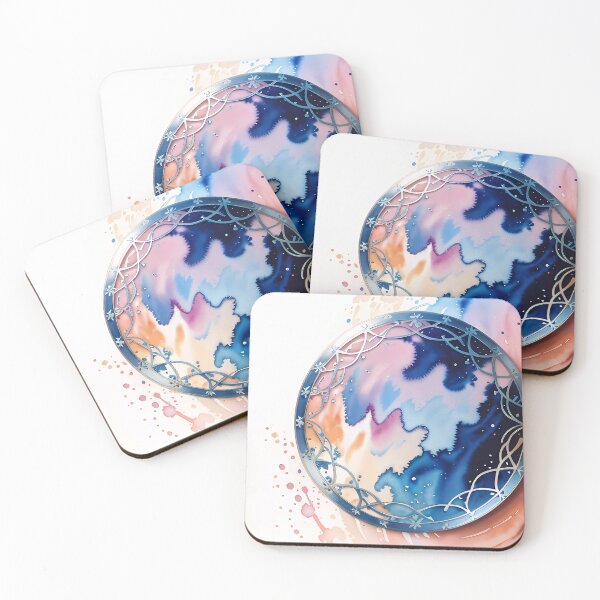Item preview, Watercolor steel circle art designed and sold by NolineXpression.