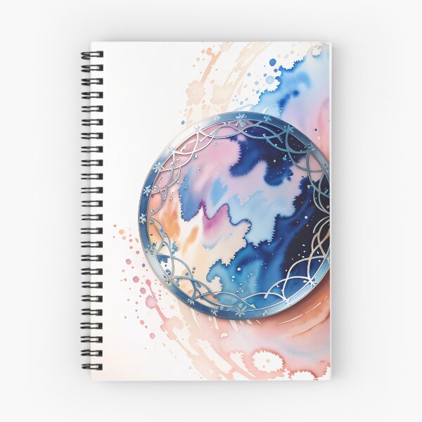 Item preview, Watercolor steel circle art designed and sold by NolineXpression.