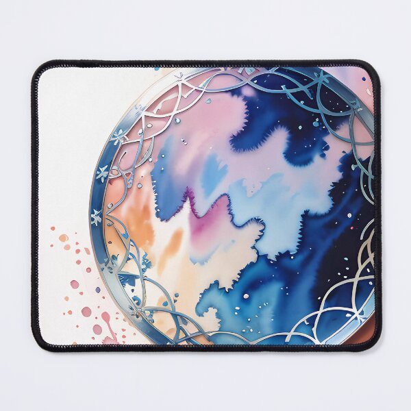 Item preview, Watercolor steel circle art designed and sold by NolineXpression.