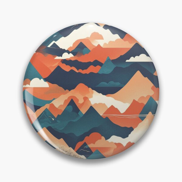 Item preview, Colorful Mountains Pattern designed and sold by NicolasGlowArt.