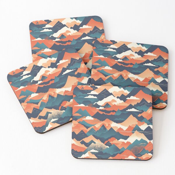 Item preview, Colorful Mountains Pattern designed and sold by NicolasGlowArt.