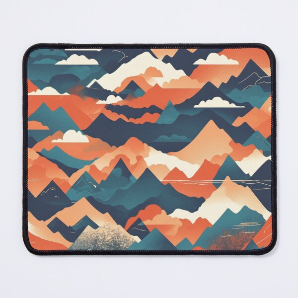 Item preview, Colorful Mountains Pattern designed and sold by NicolasGlowArt.