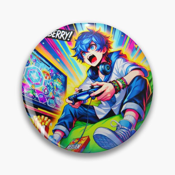 Item preview, "Blueberry! – Intense Gaming Session" designed and sold by ANIARTONLINE.