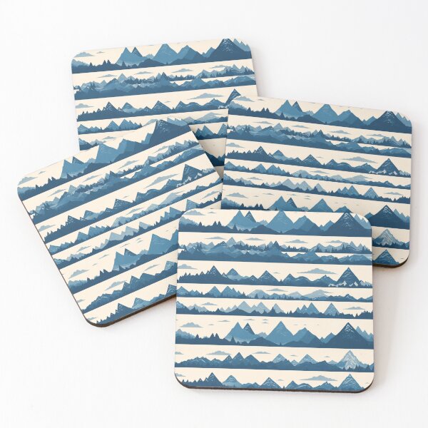 Item preview, Mountains Tile Pattern  designed and sold by NicolasGlowArt.