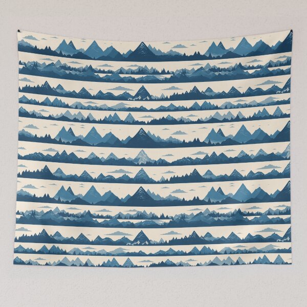 Item preview, Mountains Tile Pattern  designed and sold by NicolasGlowArt.