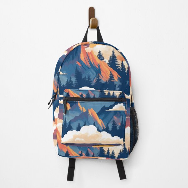 Item preview, Mountains Pattern Sunrise designed and sold by NicolasGlowArt.