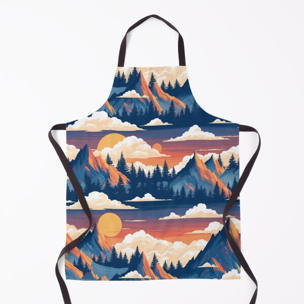 Item preview, Mountains Pattern Sunrise designed and sold by NicolasGlowArt.