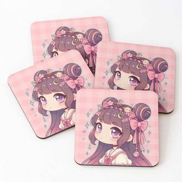 Item preview, Illustration of anime girl with purple hair  designed and sold by LWOI.