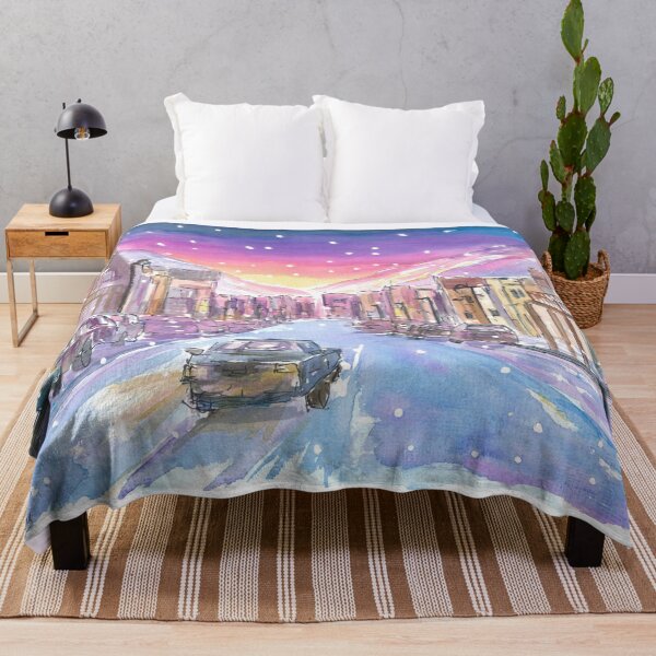 Item preview, Park City Utah Romantic Winter Night Street Scene designed and sold by artshop77.