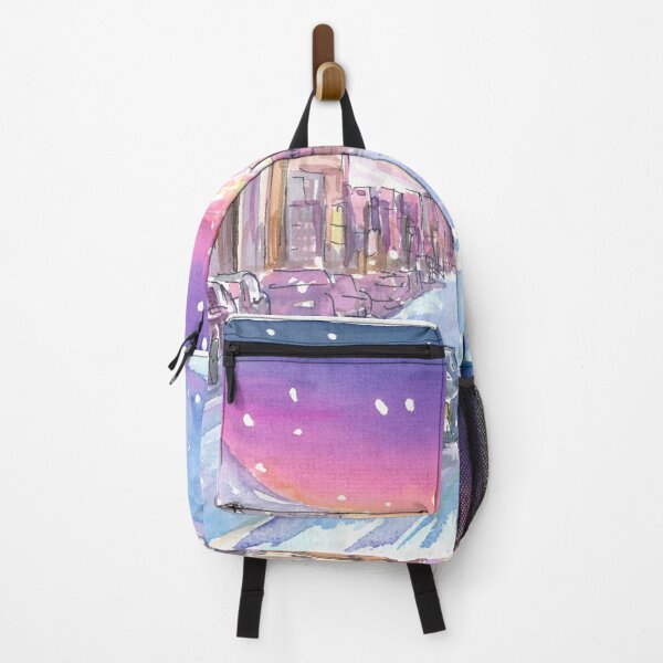 Item preview, Park City Utah Romantic Winter Night Street Scene designed and sold by artshop77.