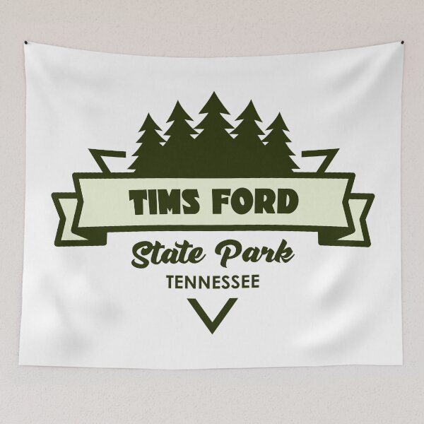 Item preview, Tims Ford State Park Tennessee Trees And Ribbon designed and sold by bivenart.