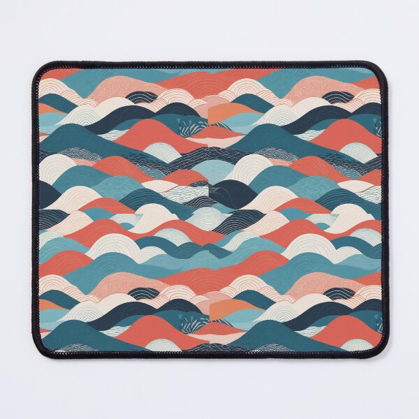 Item preview, Vibrant Abstract Floral Waves – Nature-Inspired Pattern for Nature Lovers designed and sold by asbno19.
