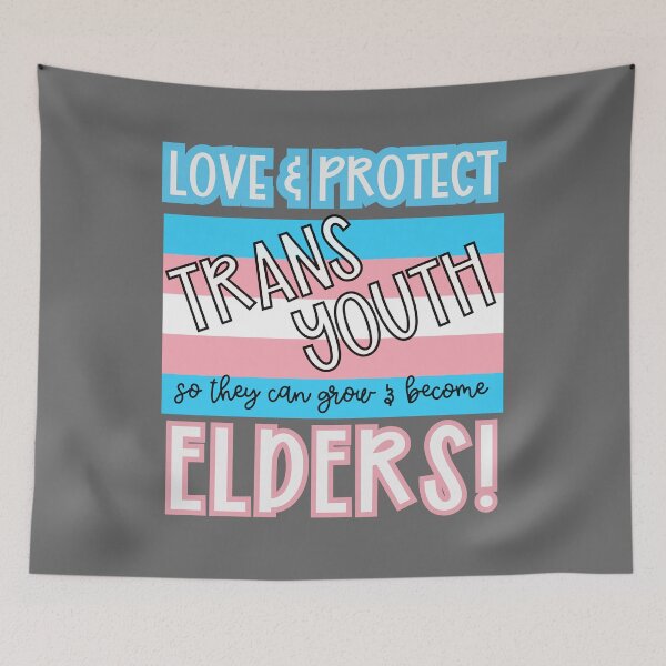 Item preview, Love Protect Trans Youth into Elderhood designed and sold by magicalbee76.