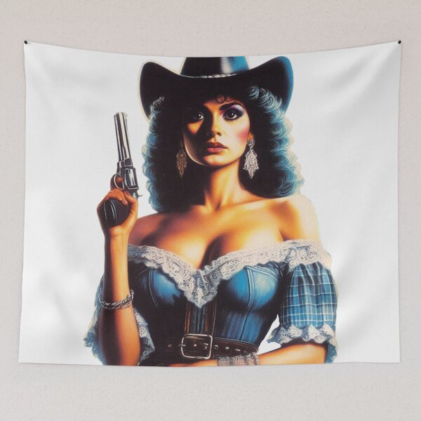 Item preview, Vintage Western Woman designed and sold by PulpVintage.