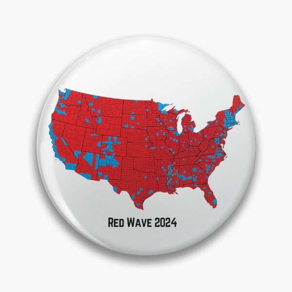 Item preview, Red Wave 2024 - Election Map Victory Design designed and sold by PoliticalArtist.