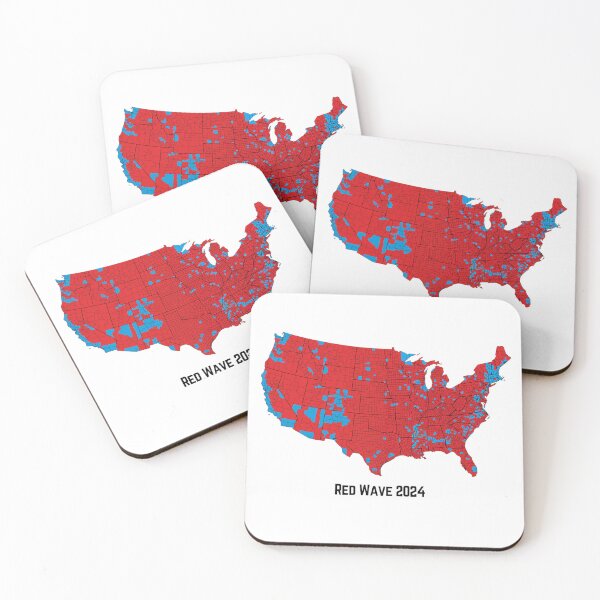 Item preview, Red Wave 2024 - Election Map Victory Design designed and sold by PoliticalArtist.