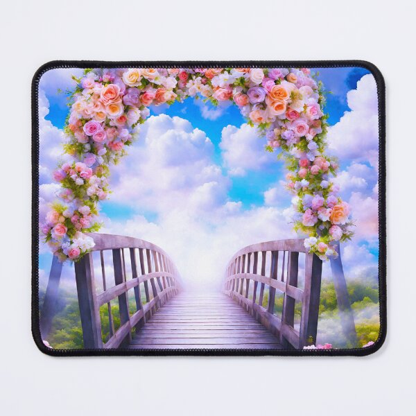 Item preview, Heavenly Bridge Amidst Floral Cloudscape 4 designed and sold by Tom-Johnson.