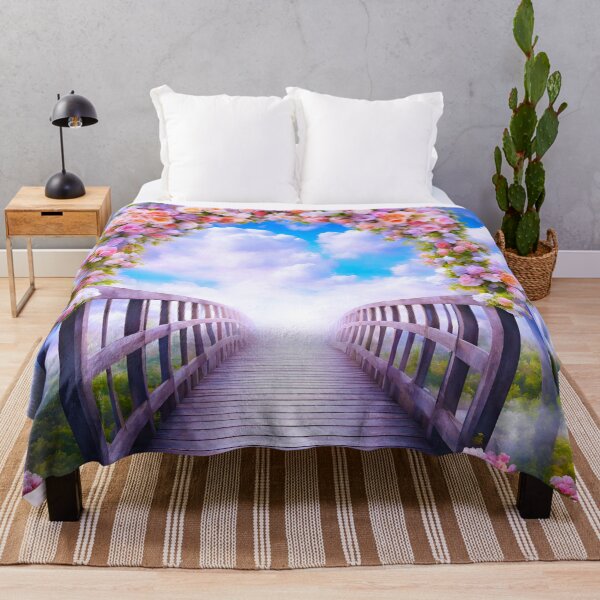Item preview, Heavenly Bridge Amidst Floral Cloudscape 4 designed and sold by Tom-Johnson.