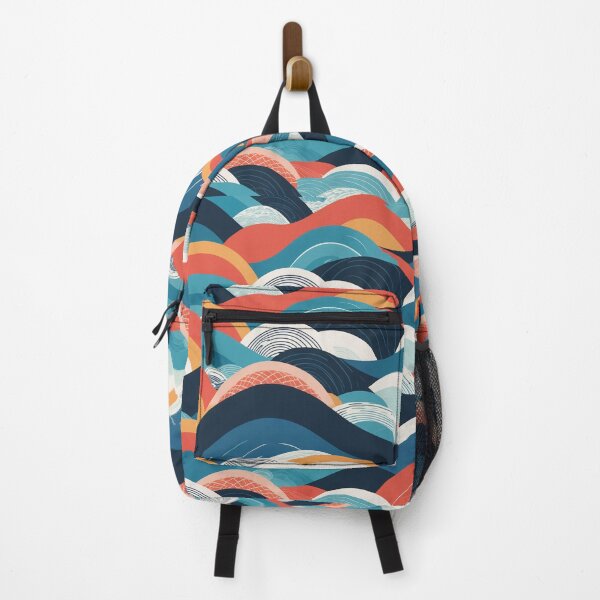 Item preview, Vibrant Abstract Floral Waves – Nature-Inspired Pattern for Nature Lovers designed and sold by asbno19.