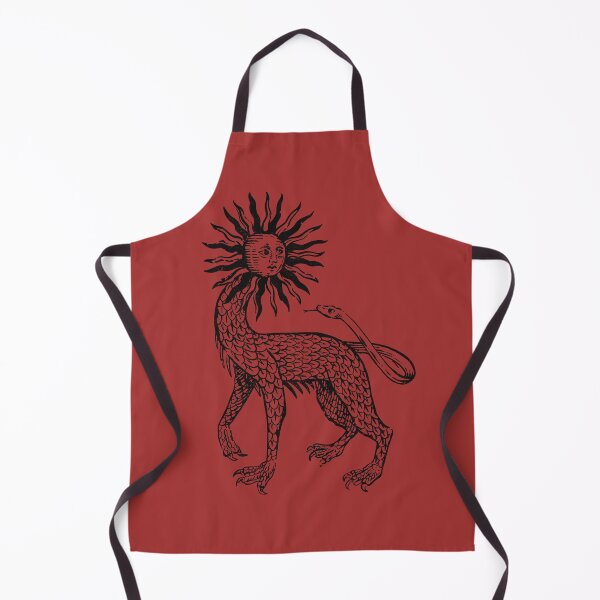 Item preview, Medieval Beast Engraving - Esoteric Line Drawing - Black Version designed and sold by Arcane Orchid.