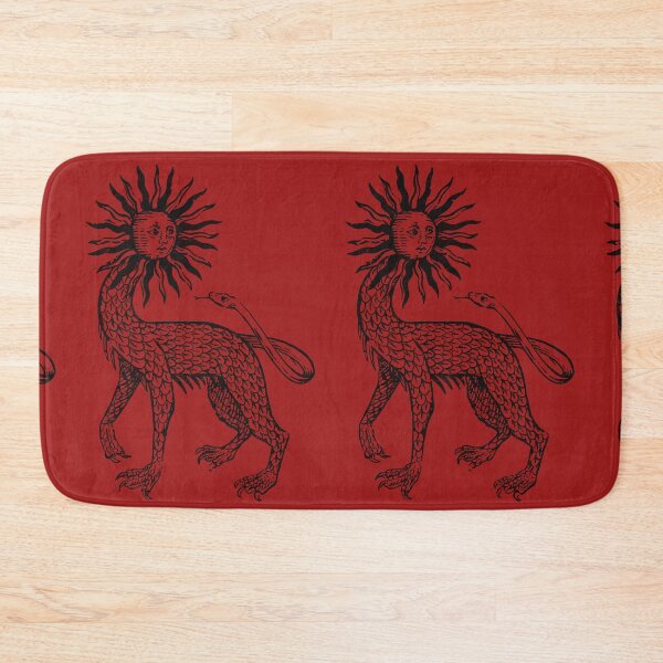Item preview,  Medieval Beast Engraving - Esoteric Line Drawing - Black Version designed and sold by Arcane Orchid.