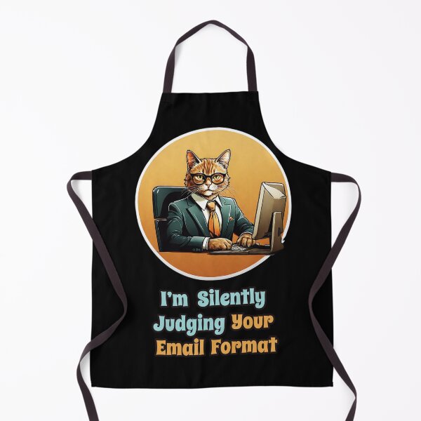 Item preview, CEO Cat, Funny Corporate Quotes - I'm Silently Judging Your Email Format designed and sold by Ridiculam Toga.