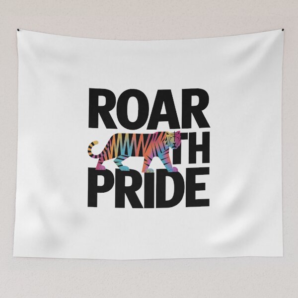 Item preview, Multicolored Tiger - Roar with Pride - LGBTQ+ Pride designed and sold by ObjCrea123.