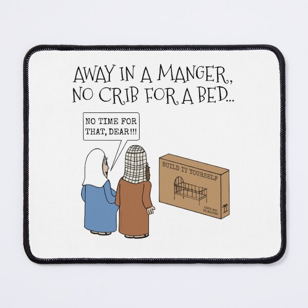 Item preview, Away In A Manger, Christmas Nativity Church Funny designed and sold by doodlerob.